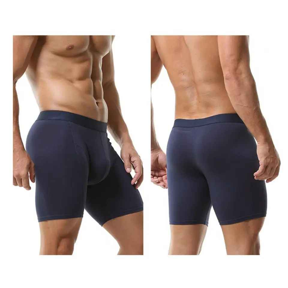 Long Leg Trunk Men - Herren-Boxershorts mit vollständiger Unterstützung und Kühlung,