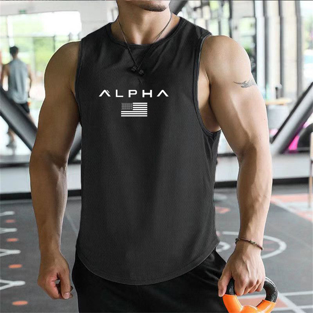 Undershirt Crew Neck - Grenzüberschreitende Europäische Größe Alpha Herren Bedrucktes