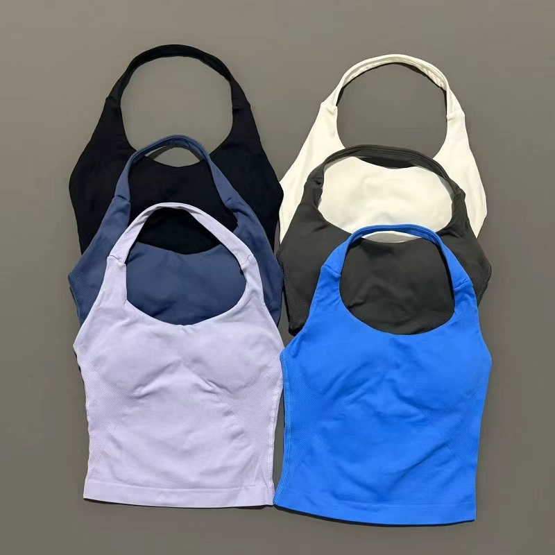 Suspender Tank Top - Sport-Gym-Top für Damen Nahtloses Yoga-Top Abnehmbare
