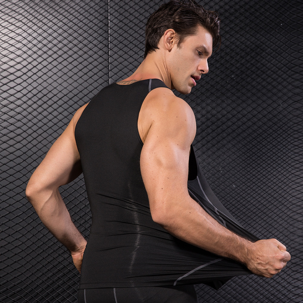 Männer schwarz Sport dünne Wes – T Shirt Tight Fit Bewertung und Preis