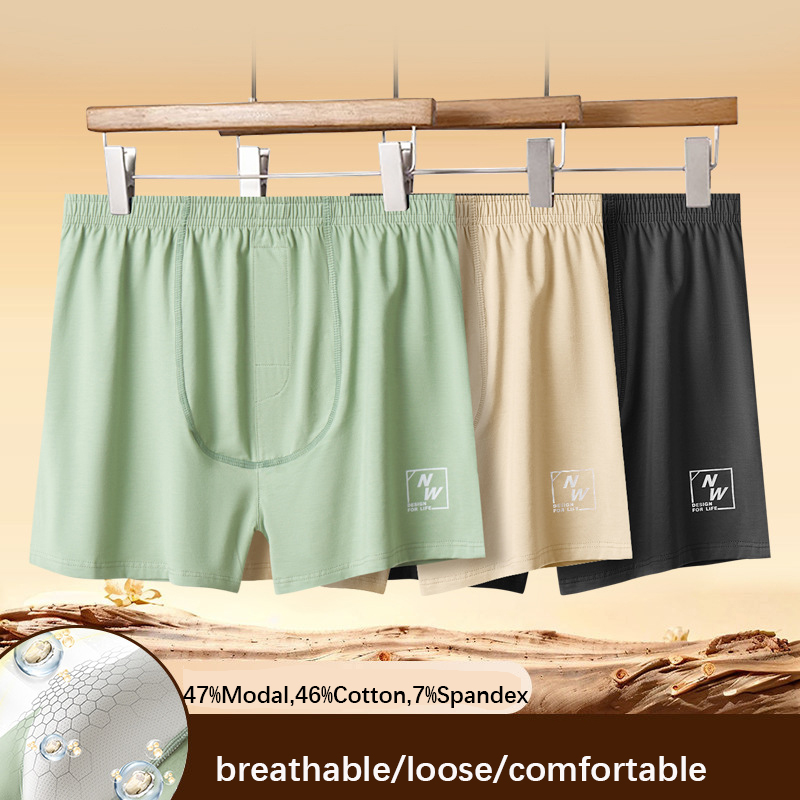 Einfarbig Männer Unterwäsche B – Boxer Shorts Modal Bewertung und Preis