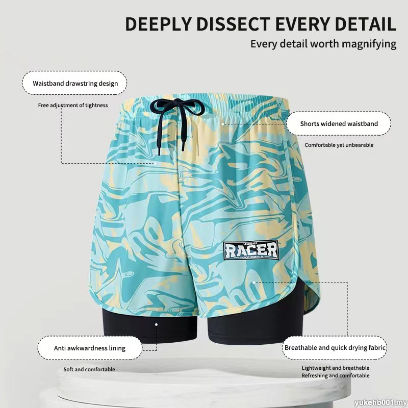 Badehose für Erwachsene, doppe – Trunk Breathable Men Bewertung und Preis