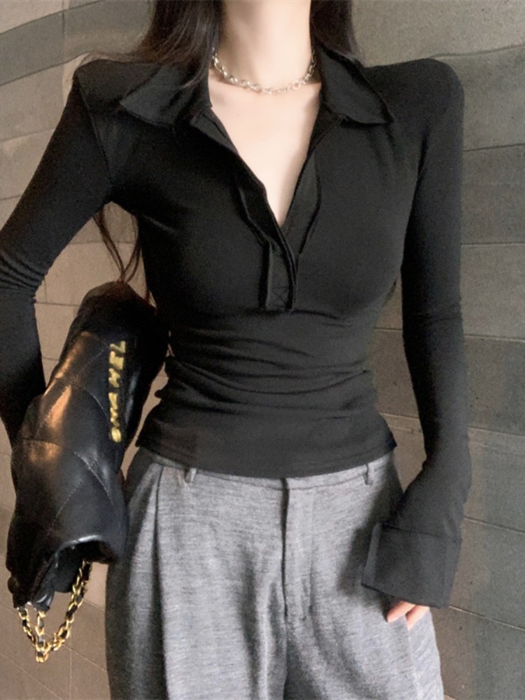 Slim Fit Langarm V-Ausschnitt  – T Shirt Tight Fit Bewertung und Preis