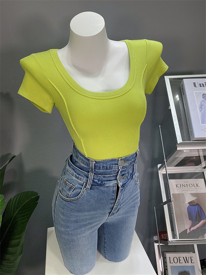 Kurzärmliges U-Ausschnitt-T-Sh – Base Layer Top Bewertung und Preis